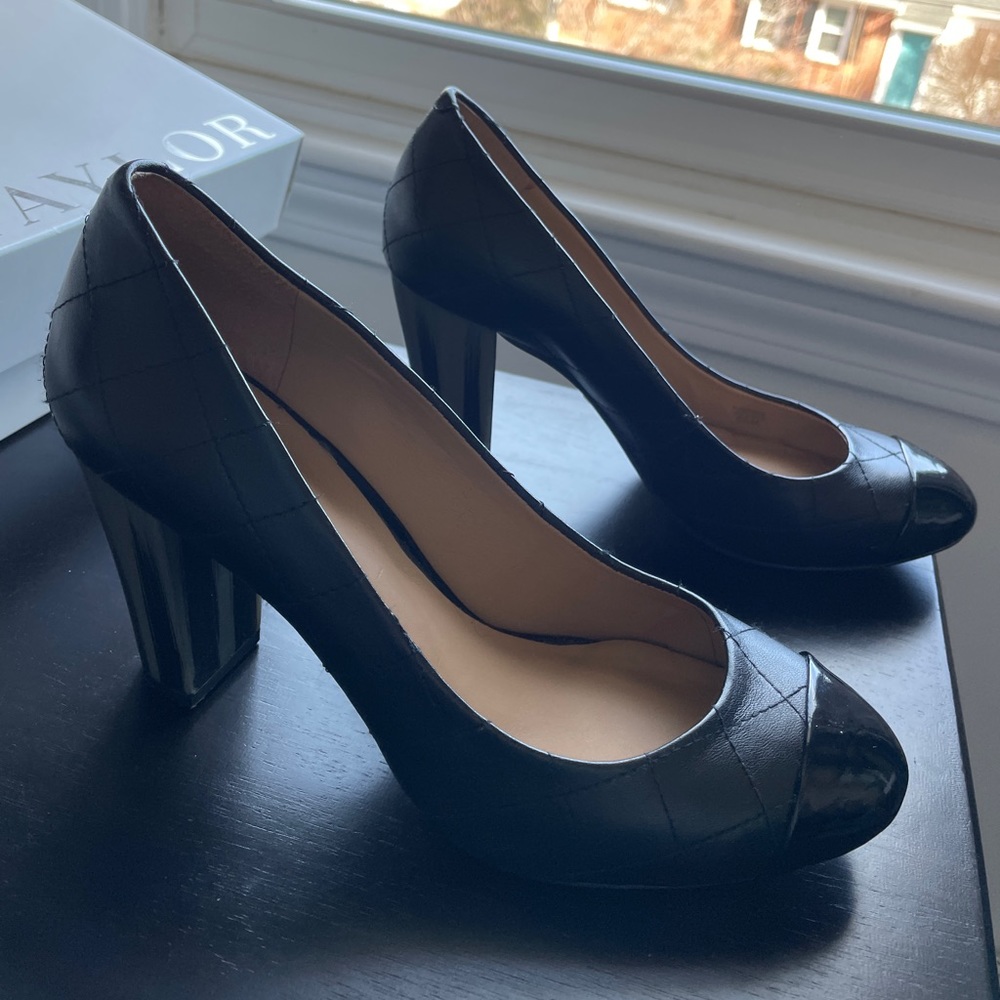 Ann Taylor Blocked Heels, Size 6.5
